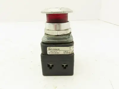 Allen Bradley 800T-FXQH2R Red Illuminated Push/Pull Button 30mm