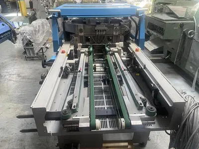 USED MULLER MARTINI 449 THREE KNIFE TRIMMER W/ AMRYS