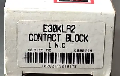 Cutler Hammer E30KLA2 Contact block. Loc4E25