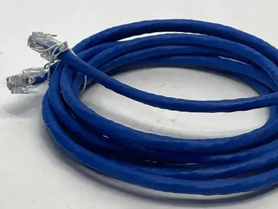 556-110-010 | Legrand  Q-Series Patch Cords CAT6 Non-Booted Blue 10ft LOT OF 4 - Open box