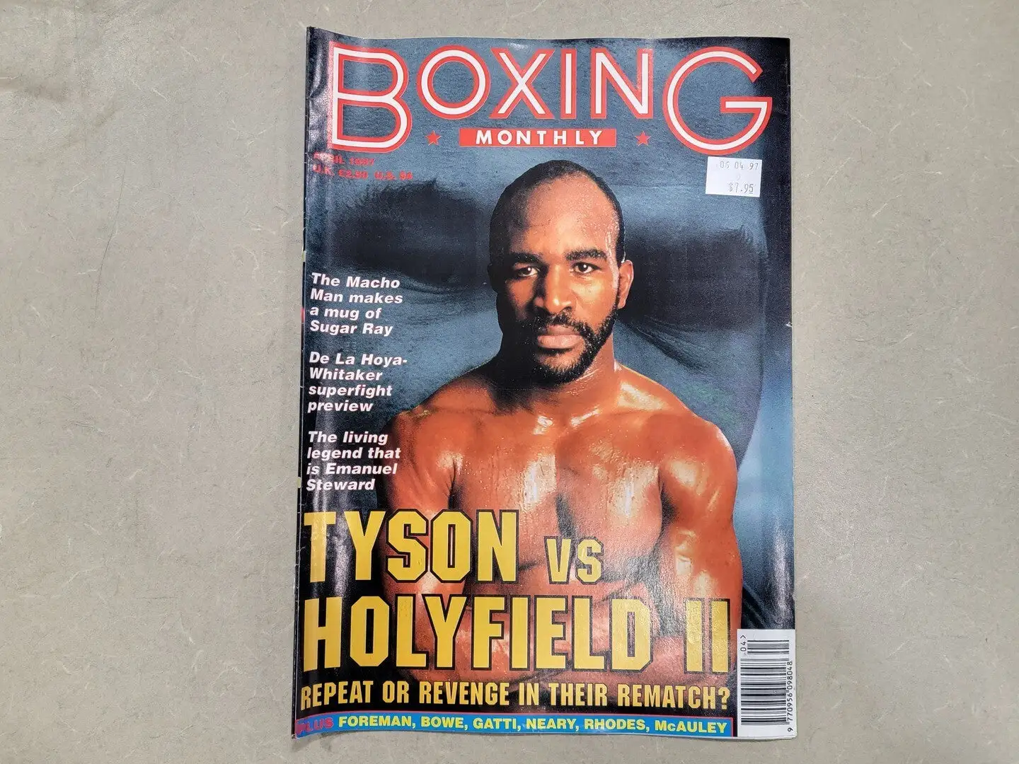 USED BOXING MONTHLY APRIL 1997