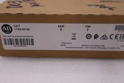 New ALLEN BRADLEY 1746-NI16I SER A SLC 500 16 Point Analog Input Module #H51A