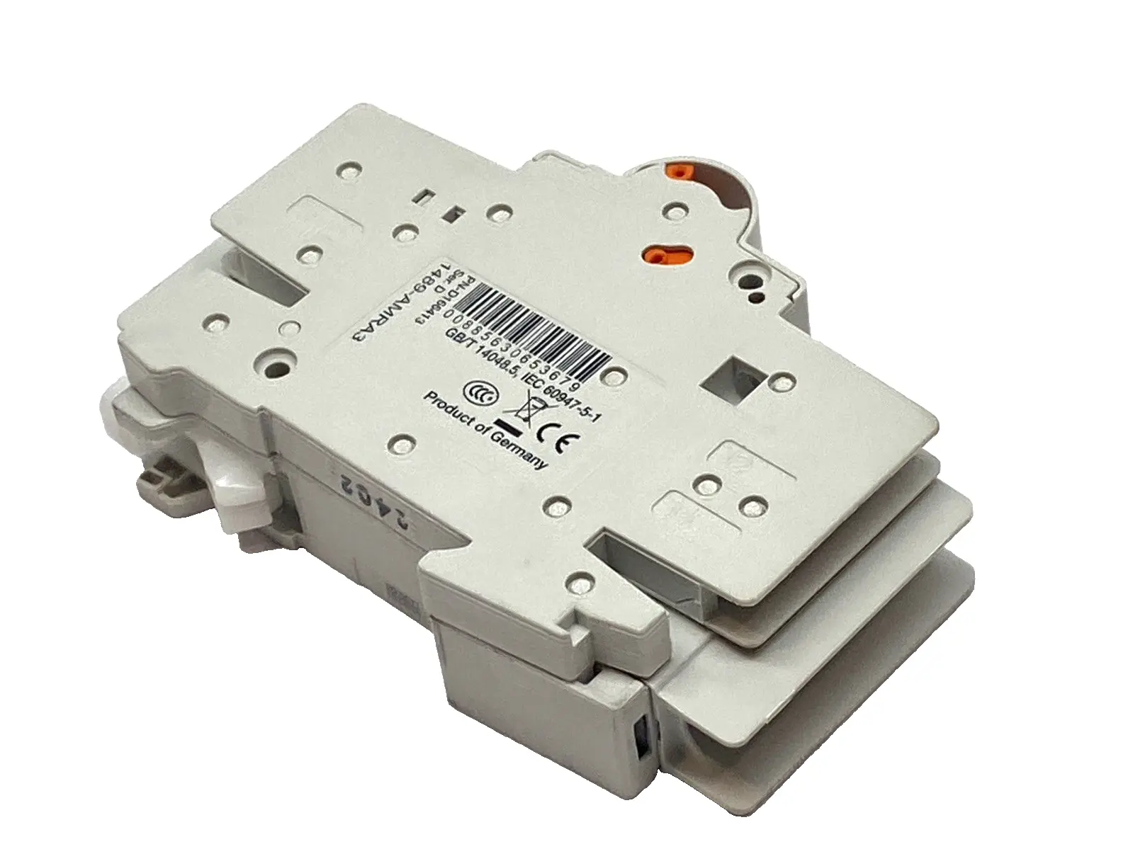 USED ALLEN‑BRADLEY BREAKER 15A W/ 1489-AMRA3 AUX CONTACT 1P SER. D
