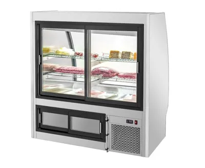 Migali 4 Ft Deli Display Case, Curved Glass