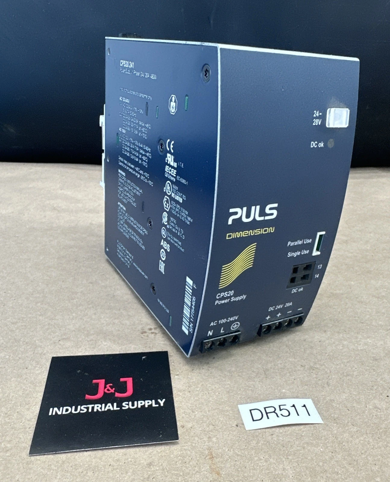 PULS DIMENSION CPS20 Power Supply CPS20.241 1-Phase 24V 20A 480W || NEW SURPLUS