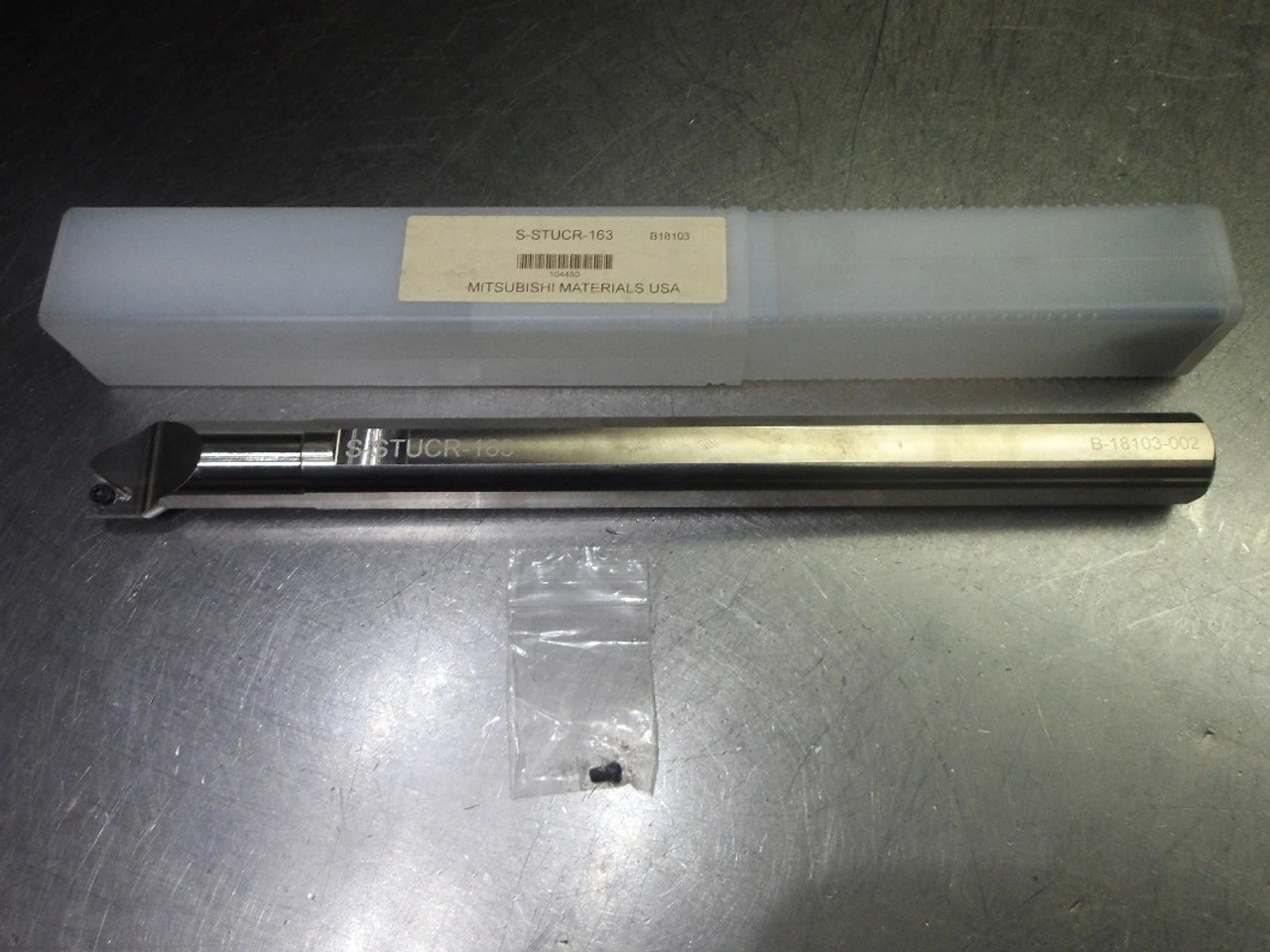 Mitsubishi Indexable Steel Boring Bar 1" Shank 12" OAL S-STUCR-163 (LOC1082B)