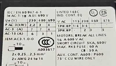USED Siemens 3RT1015-2BB41