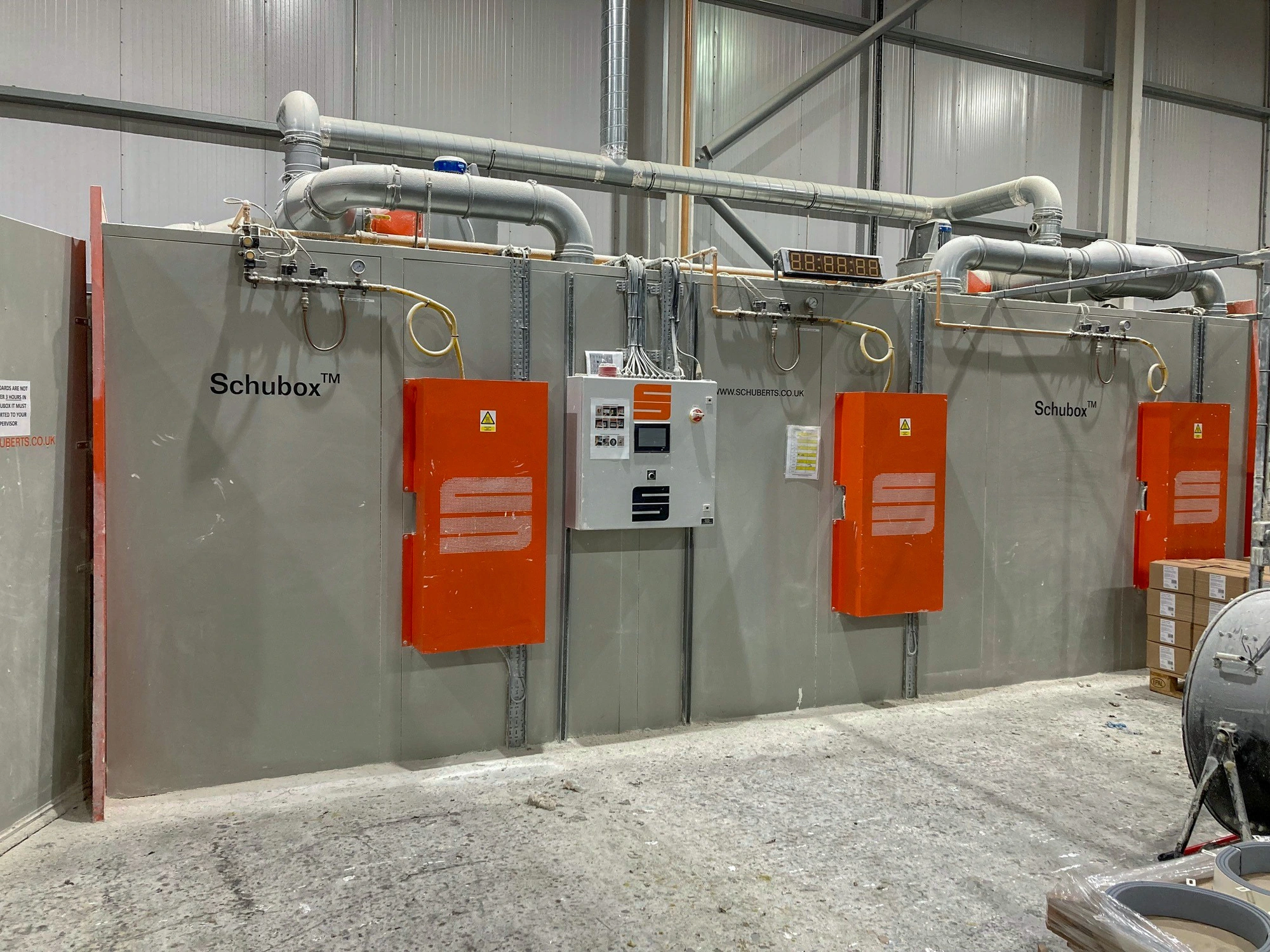 40m.cu Schubox IR catalytic drying oven Gas Fired