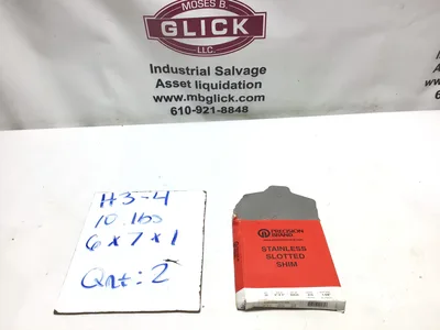 Precision Stainless Slotted Shim Slot Size 1-5/8″ Size D 5″x5″ Gauge .015 (2)