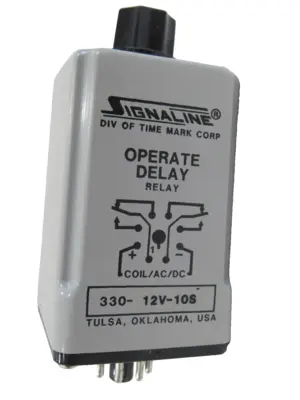 NEW SIGNALINE 330-12V-10S TIME DELAY RELAY 33012V10S
