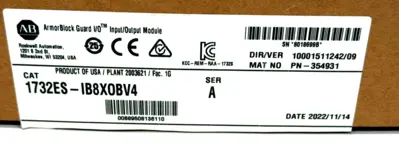 ALLEN BRADLEY 1732ES-IB8X0B INPUT/OUTPUT MODULE SER. A 1732ESIB8X0B NEW, SURPLUS