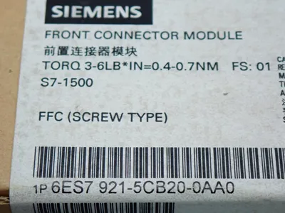 New | in-Stock SIEMENS 6ES79215CB200AA0 Connector Accessories | HGR 24 #754154