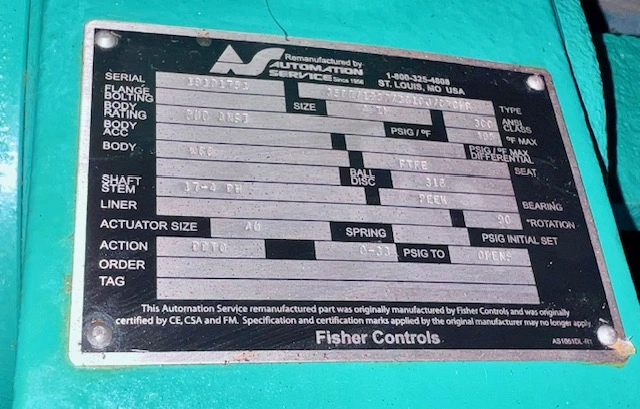 USED Fisher 8560