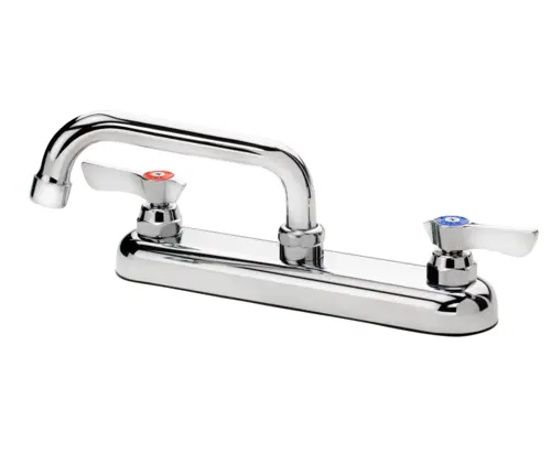 Krowne 13-806L Deck Mount Faucet - 6" Swing Spout, 8" Centers