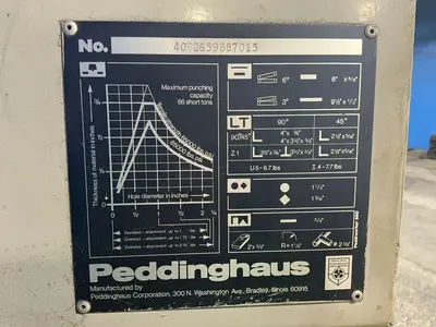Used PEDDINGHAUS PEDDIWORKER 660 Ironworkers Ohio US | HGR 24 #1508118