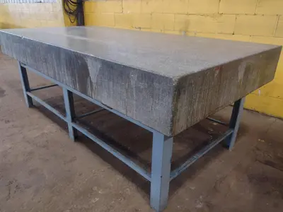 8' X 4' X 10" CHALLENGE PRECISION LAYOUT INSPECTION GRANITE TABLE: STOCK #23788