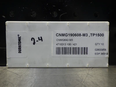 SECO Carbide Inserts QTY10 CNMG190608-M3 TP1500 (LOC1286A)