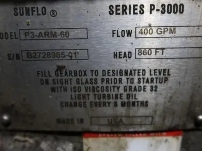 USED SUNDYNE HONEYWELL P-3000
