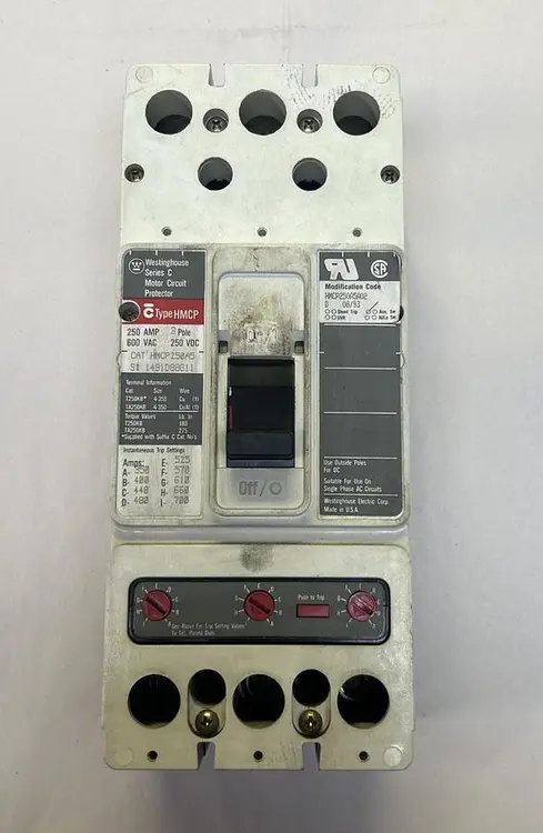 Used WESTINGHOUSE HMCP250A5 Miscellaneous Equipment (Electrical & Power) | Surplus Asset Holdings #1198050