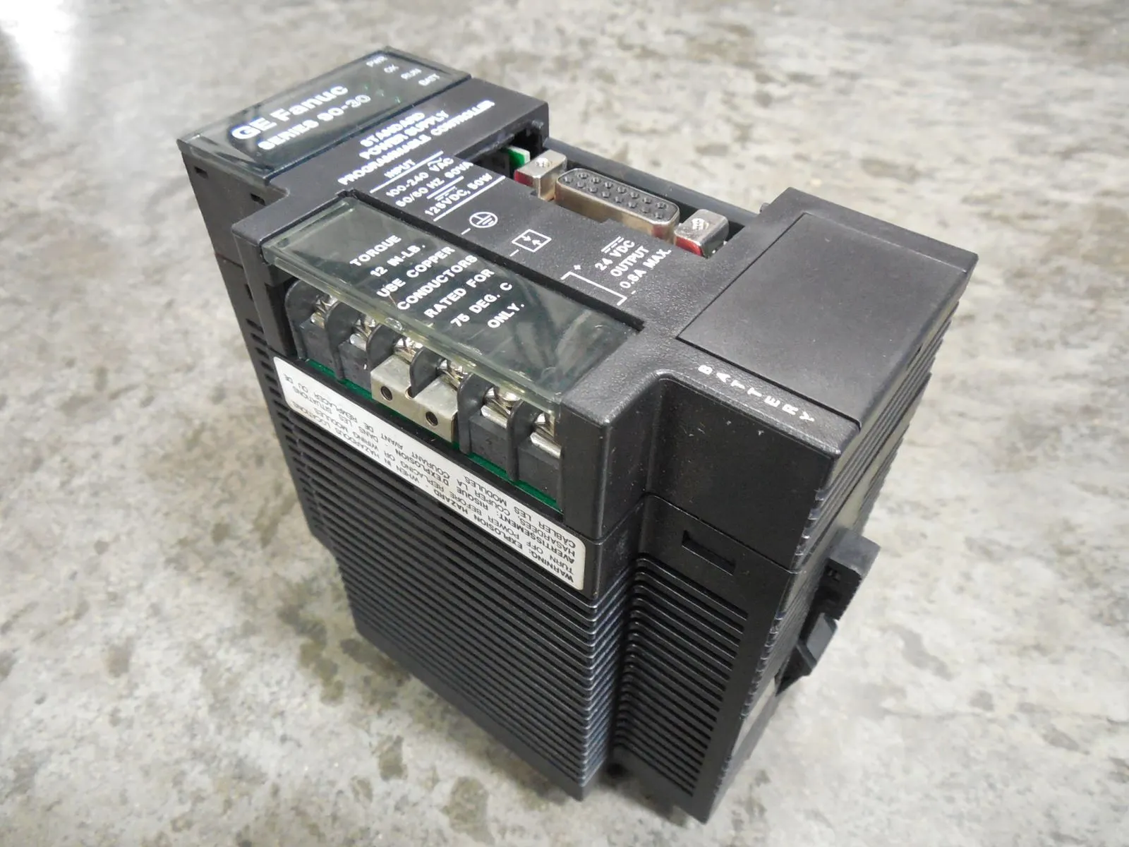 GE Fanuc IC693PWR321T Power Supply Module 90-30 w/o cover Used
