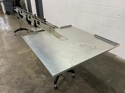 9' Modular Conveyor with Accumulation Table