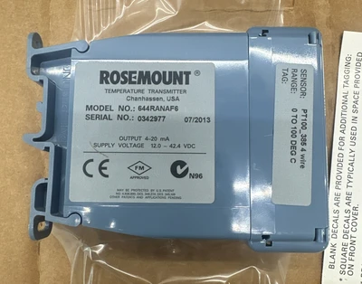 NEW Emerson Rosemount 644RANAF6