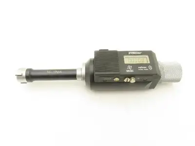 Fowler Sylvac Holemike Digital Micrometer 3pt Bore Gage 16-19mm Range .623-.748"