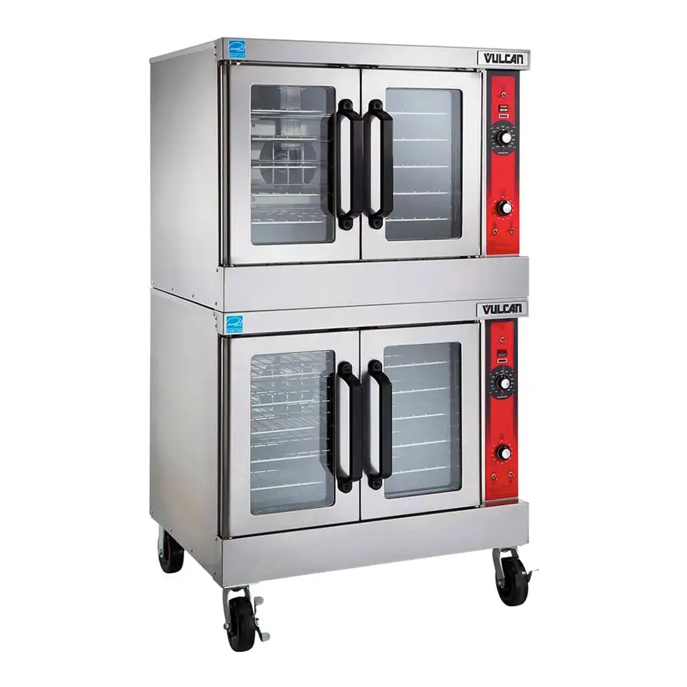 Vulcan VC66GD Bakery Depth Double Full Size Natural Gas Convection Oven - 50,000 BTU