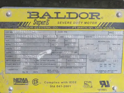 Used BALDOR ECP84411T-4 A.C. Motors Texas US | Aucto #1307328