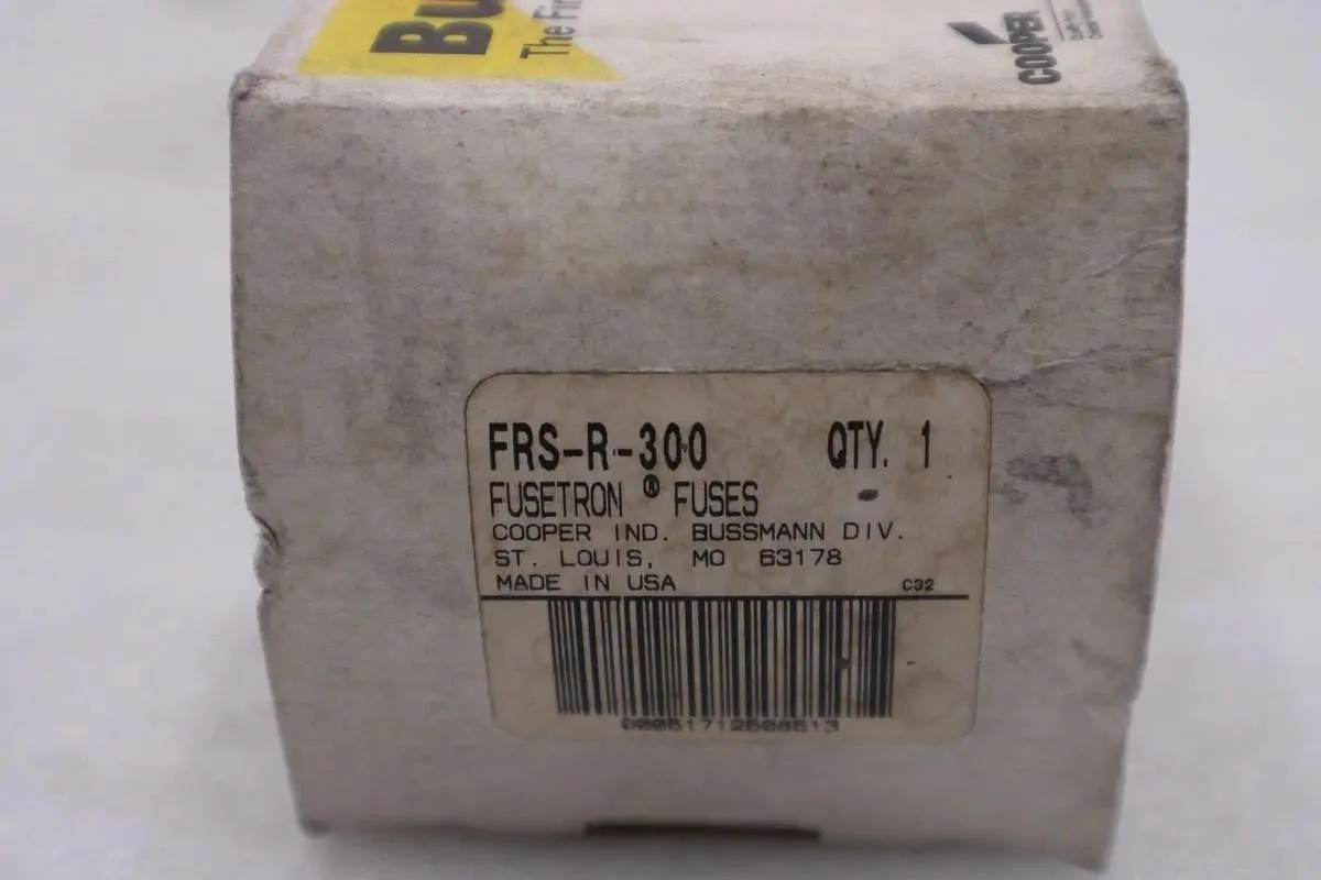 NIB - BUSSMANN - FRS-R-300 600V RK5 TD FUSE - STOCK GF611 51712508513