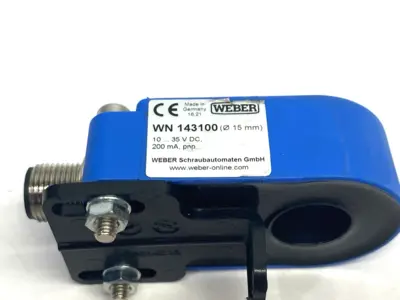 Used Weber Inductive Ring Sensor 15mm Hole Dia. 10-35VDC 200mA PNP Sensors Michigan US | Maverick Industrial Sales #1410862