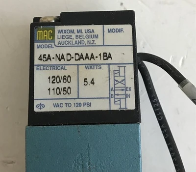 USED MAC VALVES INC 45A-NAD-DAAA-1BA
