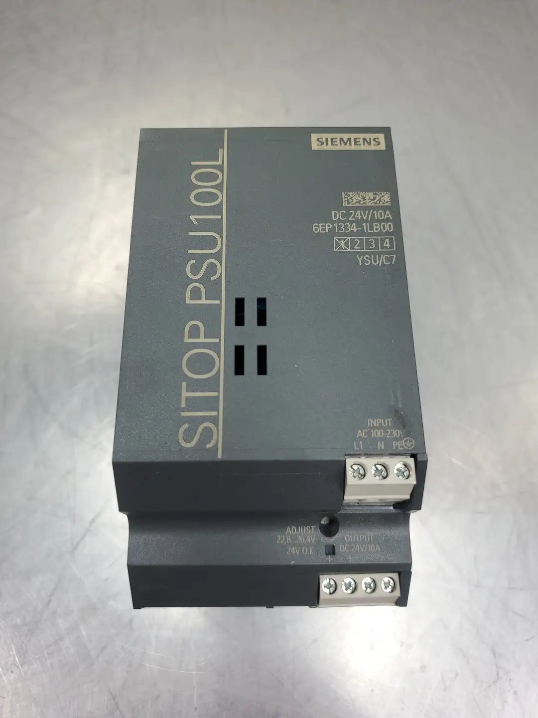 Siemens 6EP1334-1LB00 SITOP PSU100L Power Supply, 24VDC, 10A. 1D-65