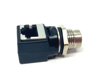 New | in-Stock HARTING Panel Feed-Through Adapter M12-RJ45 Right Angled Disconnects Michigan US | Maverick Industrial Sales #1392938