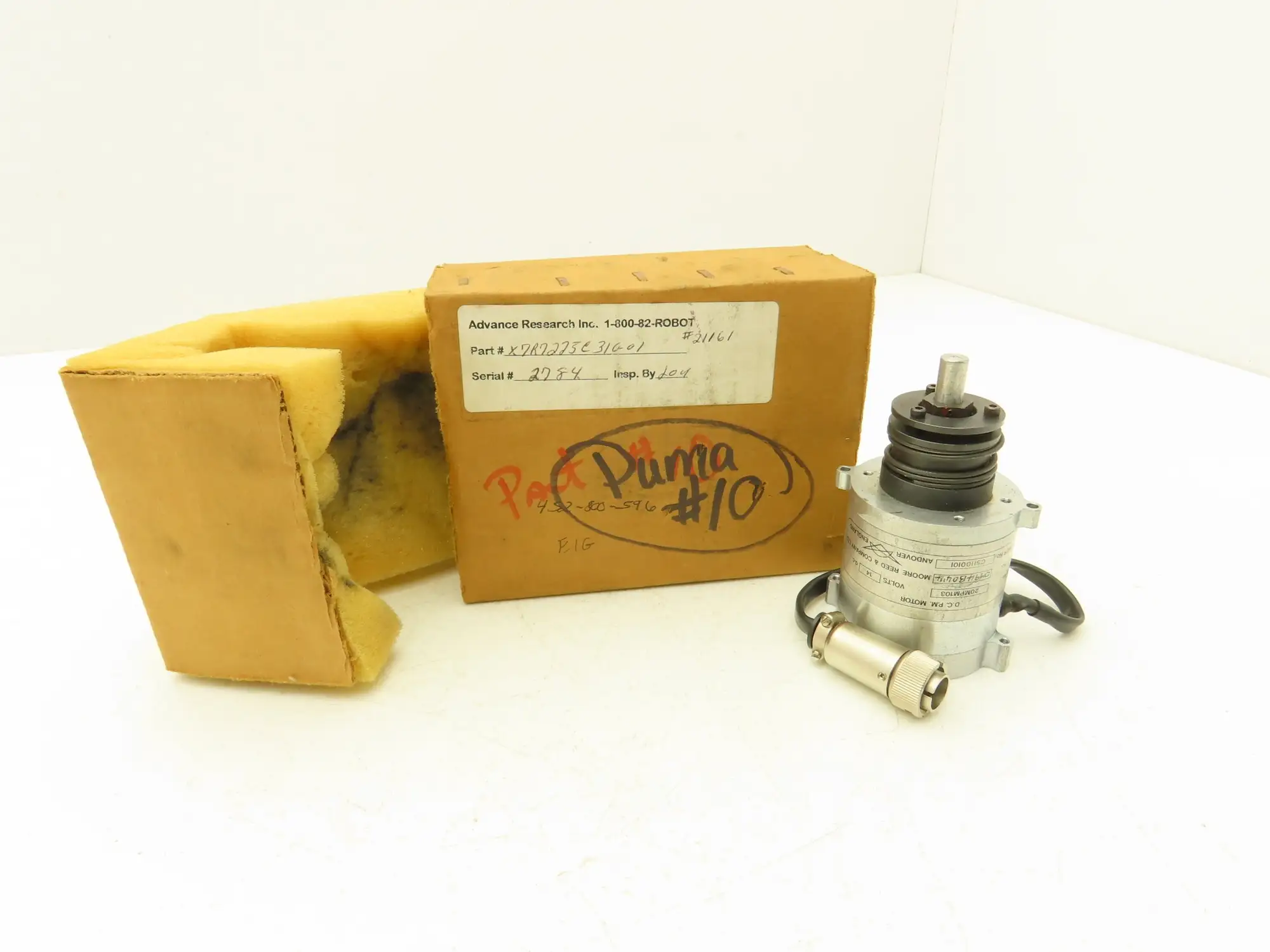 Advance Research X7R7225C31G-01 Rotary Encoder DC Motor 14VDC 20MPM103