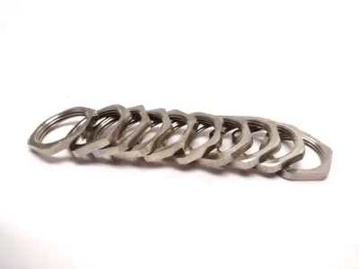 MBML-04 | Bimed  M25x1,5 Metric Nickel Plated Brass Industrial Lock Nut, LOT OF 10 - New Other