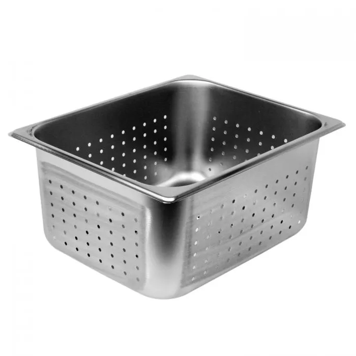 Thunder Group STPA3126PF Half Size Steam Pan, Perforated, Stainless - 6, (each)