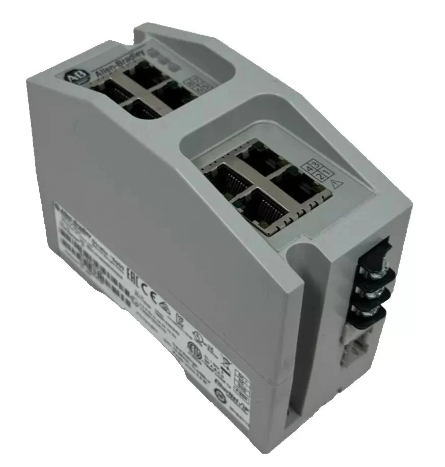 ALLEN BRADLEY 1783-EMS08T STRATIX 6000 ETHERNET SWITCH 8-PORT SER. B PRE-OWNED