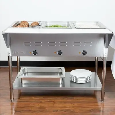 HOT FOOD TABLES - 2 - 3 - 4 - 5 PANS - SEE VIDEOS