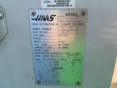 Used 2005 HAAS AUTOMATION SL10T CNC Lathes Ohio US | HGR 24 #1404966