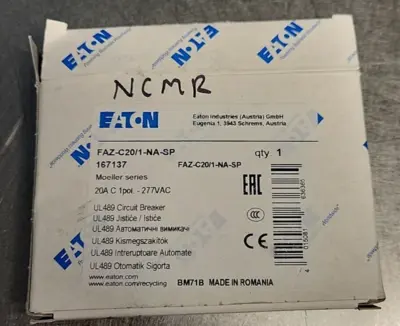 Eaton FAZ-C20/ 1-NA-SP Circuit Breaker 20A 1 pol. (BIN 4.5.4)