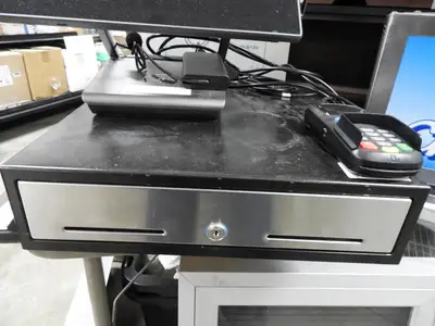 Used Falcon Restaurant Supply Used Complete POS Retail System Cash Register Card Reader Monitor Cash Drawer Retail Store Fixtures Illinois US | Falcon Restaurant Supply #1376552
