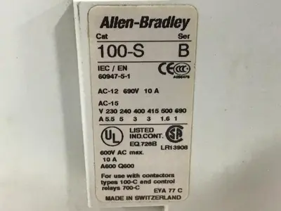 USED ALLEN BRADLEY 100-SC60 SER B