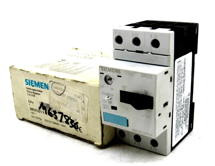 New | in-Stock SIEMENS 3RV1011-1FA10 Circuit Breakers Michigan US | SB Industrial Supply #808137