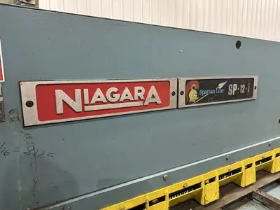 12' X 1/4" NIAGARA MODEL #SP-12-1/4 HYDRAULIC SHEAR: STOCK #22385