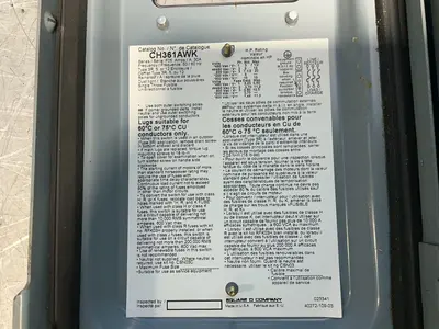 Used SQUARE D CH361AWK Disconnects Ohio US | HGR 24 #1316398