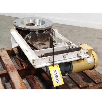 Used 10" Dia. Stainless Steel Rotary Valve Feeder