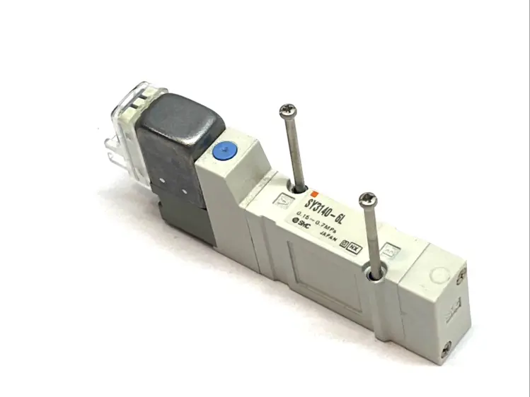 Used SMC 5-PORT SOLENOID VALVE SINGLE COIL BASE MOUNTED DC Solenoid Valves | Maverick Industrial Sales #1101257