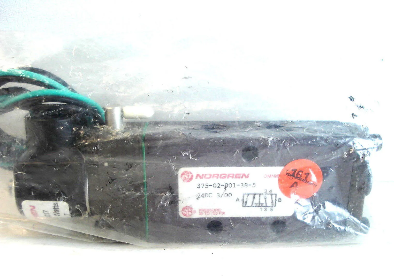 NEW NORGREN 375-02-001-38-5 24DC 3/00 VALVE 37502001285
