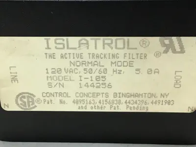 USED ISLATROL I-105